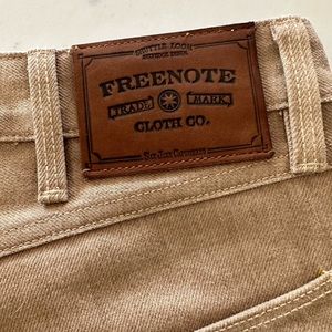 FREENOTE CLOTH CO. Men’s Tan Denim Jeans